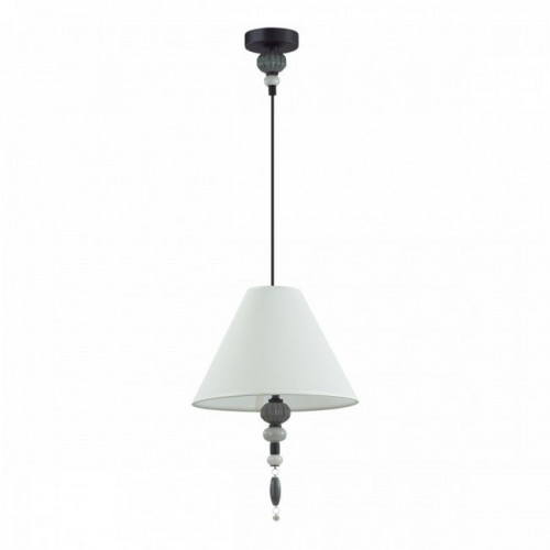 Светильник подвесной 4896/1 Odeon Light Exclusive Черный матовый/светло-серый/серый/молочный