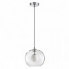 Светильник подвесной 4955/1 Odeon Light Хром/ белый/прозрачный/стекло