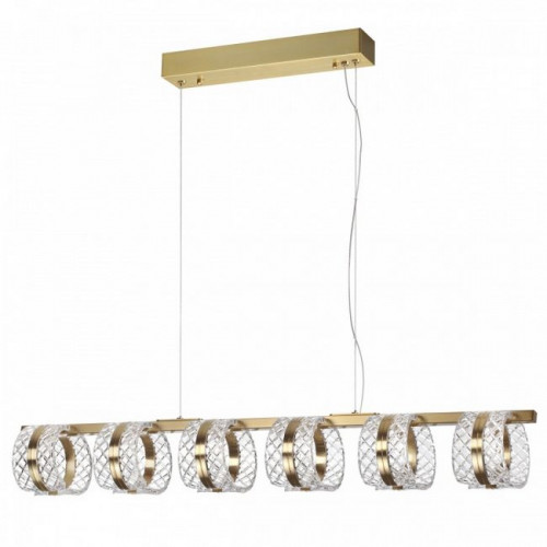 Люстра 5030/40L Odeon Light Античн.бронза/прозрачный