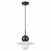 Светильник подвесной 5014/1D Odeon Light Черный/белый/белый матовый металл/стекло