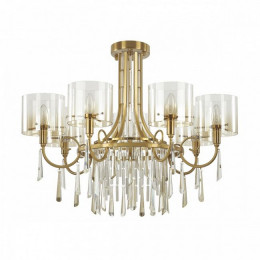 Люстра 4886/7 Odeon Light Exclusive Бронзовый/янтарный/прозрачный
