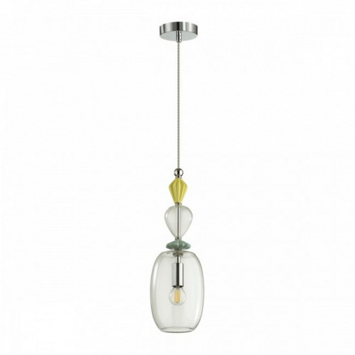 Светильник подвесной 4893/1B Odeon Light Exclusive Золото/раноцветн./керамика/стекло