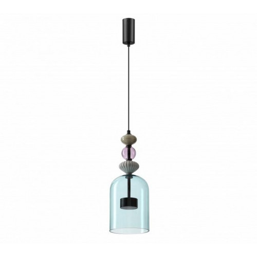 Светильник подвесной 5046/12L Odeon Light Черный/голубой