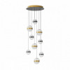 Люстра 5037/84L Odeon Light Никель/античная бронза/прозрачн/молочный