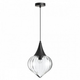 Светильник подвесной 4951/1 Odeon Light Черный/прозрачный/стекло