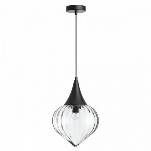 Светильник подвесной 4951/1 Odeon Light Черный/прозрачный/стекло