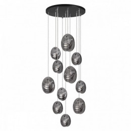 Люстра 5038/11 Odeon Light Черный/дымчатый
