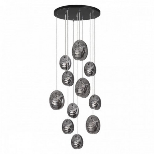 Люстра 5038/11 Odeon Light Черный/дымчатый