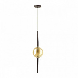 Светильник подвесной 4684/1 Odeon Light Черный/янтарный
