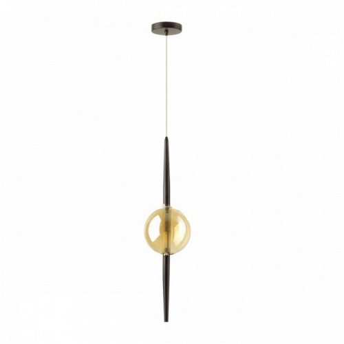 Светильник подвесной 4684/1 Odeon Light Черный/янтарный
