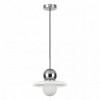 Светильник подвесной 5014/1A Odeon Light Хром/белый/белый матовый металл/стекло