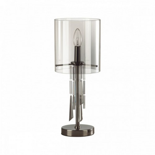 Лампа настольная 4890/1T Odeon Light Exclusive Черный хром/дымчатый/прозрачный