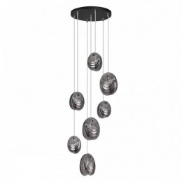 Люстра 5038/7 Odeon Light Черный/дымчатый
