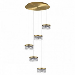 Люстра 5032/30L Odeon Light Античн.бронза/прозрачный