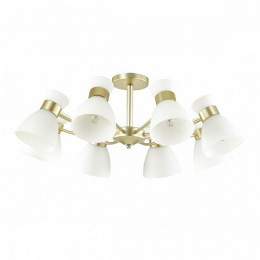 Люстра 4535/8C Lumion Матовое золото, белый
