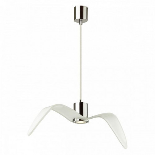 Светильник подвесной 4903/1C Odeon Light Белый/хром/стекло