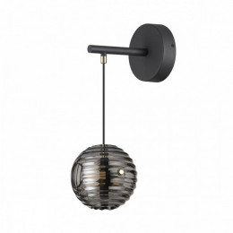 Светильник настенный 5041/12WL Odeon Light Черн./золото/дымчатый