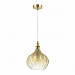 Светильник подвесной 4707/1 Odeon Light Янтарный/бронзовый