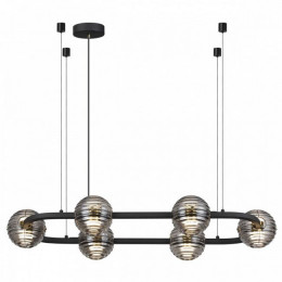 Люстра 5041/60LA Odeon Light Черн./золото/дымчатый