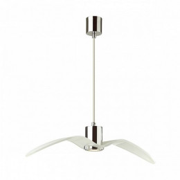 Светильник подвесной 4903/1B Odeon Light Белый/хром/стекло