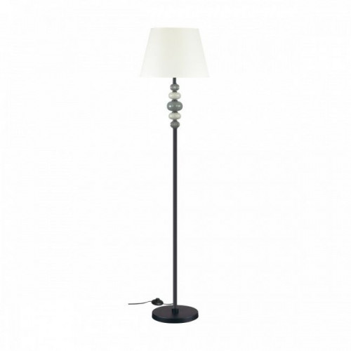 Торшер 4896/1F Odeon Light Exclusive Черный матовый/светло-серый/серый/молочный