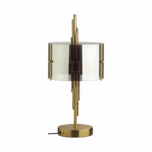 Лампа настольная 4895/2T Odeon Light Exclusive Античная бронза/дымчатый