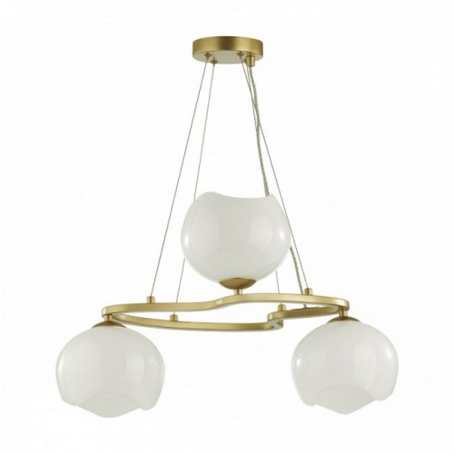 Люстра 4873/3 Odeon Light Exclusive Золотой/белый/стекло