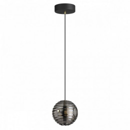 Светильник подвесной 5041/12L Odeon Light Черн./золото/дымчатый