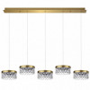 Люстра 5032/30LA Odeon Light Античн.бронза/прозрачный