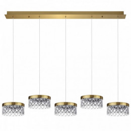 Люстра 5032/30LA Odeon Light Античн.бронза/прозрачный