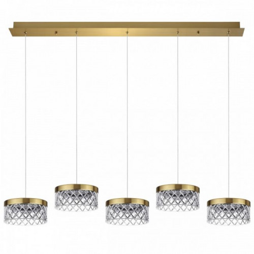 Люстра 5032/30LA Odeon Light Античн.бронза/прозрачный