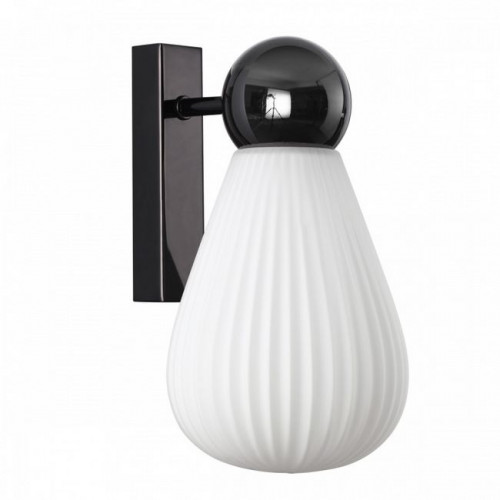 Светильник настенный 5418/1W Odeon Light Exclusive Черный хром/белый матовый