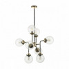 Люстра 4971/8 Odeon Light Черный/золотой/прозрачный/стекло