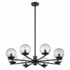 Люстра 5026/8 Odeon Light Черный матовый/темно-зеленый/прозрачный/металл/мрамор/стекло