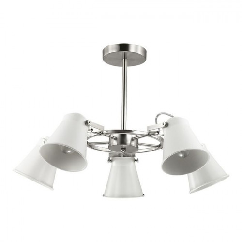 Люстра 3591/5C Lumion Белый с матовым никелем