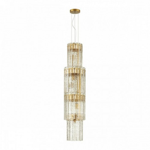 Люстра 4938/7 Odeon Light Матов.золотой/прозрачный/стекло