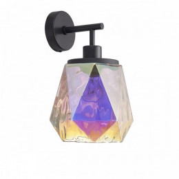 Светильник настенный 4997/1W Odeon Light Черный/разноцветный/металл/стекло
