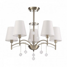 Люстра 4469/5C Lumion Античная латунь, белый