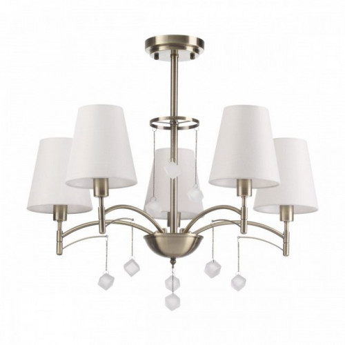 Люстра 4469/5C Lumion Античная латунь, белый