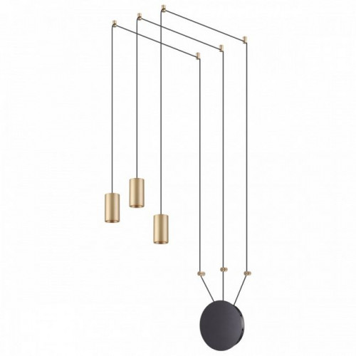 Светильник подвесной 3898/3 Odeon Light Черный/золотистый