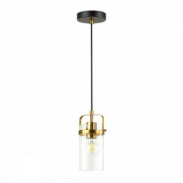 Светильник подвесной 4653/1 Odeon Light Черный/золотой/прозрачный