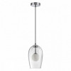 Светильник подвесной 4952/1 Odeon Light Хром/ белый/прозрачный/стекло
