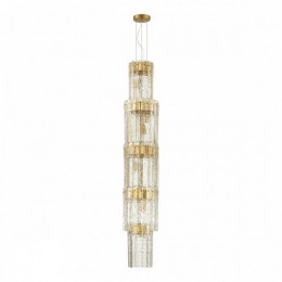 Люстра 4938/9 Odeon Light Матов.золотой/прозрачный/стекло