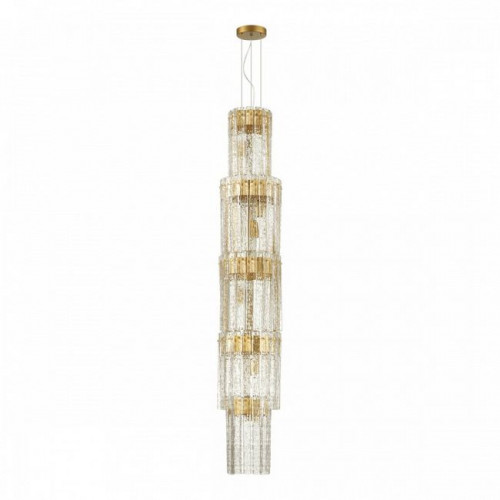 Люстра 4938/9 Odeon Light Матов.золотой/прозрачный/стекло
