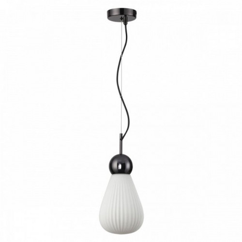 Светильник подвесной 5418/1 Odeon Light Exclusive Черный хром/белый матовый