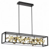 Люстра 5065/65L Odeon Light Матовый черный/золотой