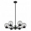 Люстра 5026/6 Odeon Light Черный матовый/темно-зеленый/прозрачный/металл/мрамор/стекло