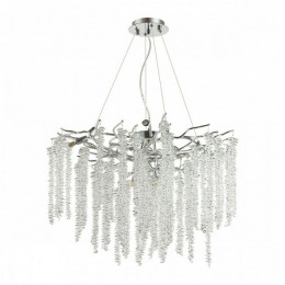 Люстра 5004/8 Odeon Light Серебристый/прозрачный металл/хрусталь