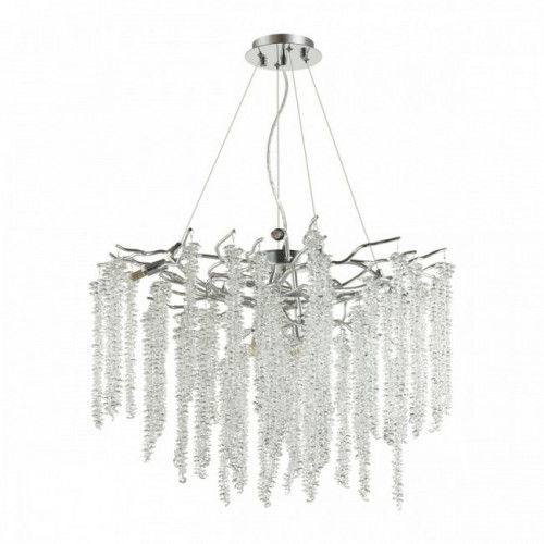 Люстра 5004/8 Odeon Light Серебристый/прозрачный металл/хрусталь