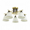 Люстра 4544/5C Lumion Матовое золото, черный, белый